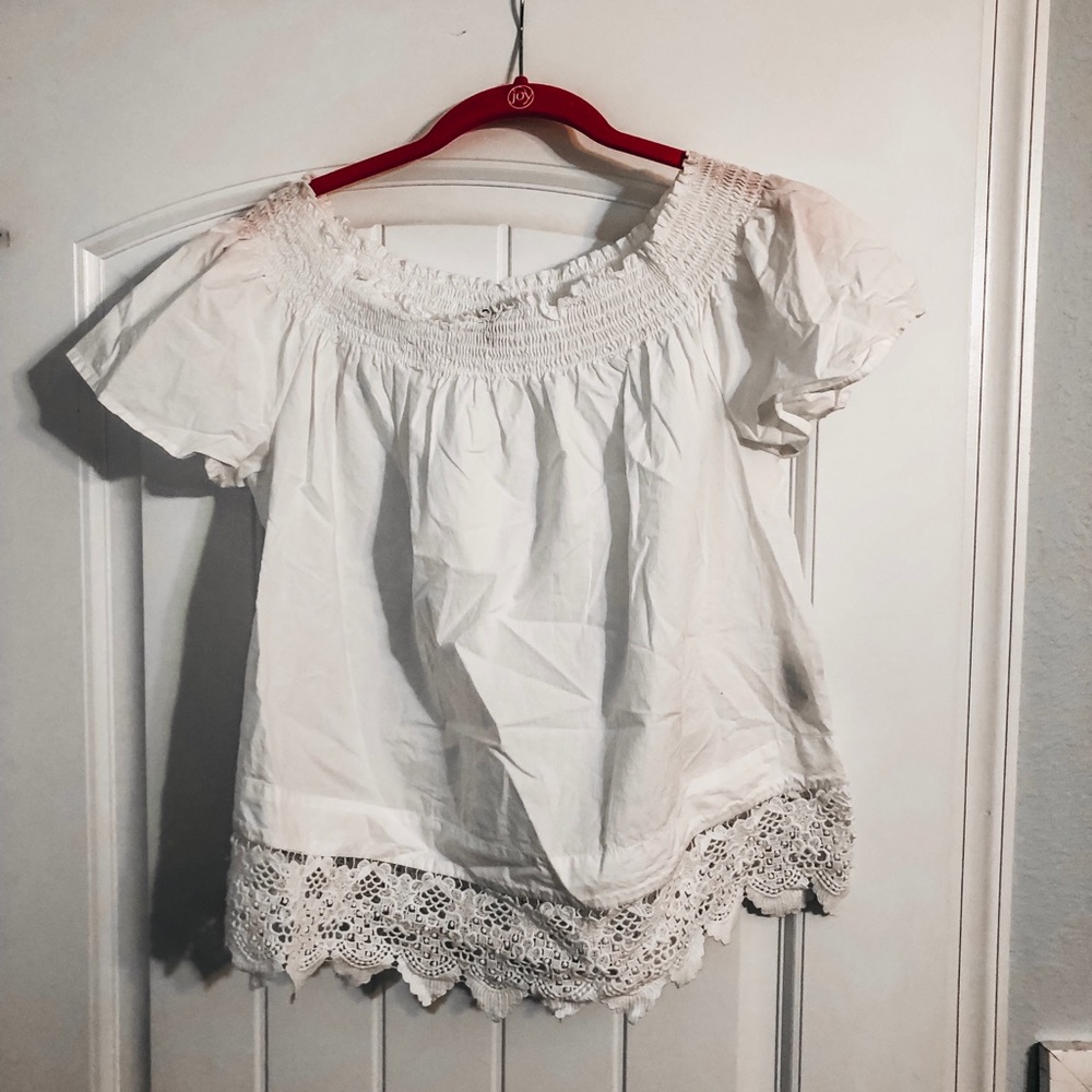 Off the shoulder blouse